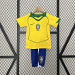 Brazil 2004 Home Kids Jersey