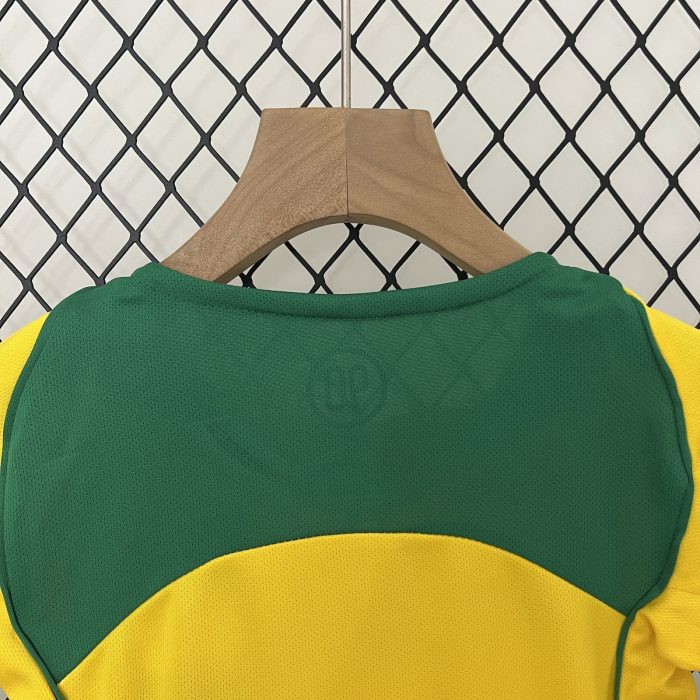 Brazil 2004 Home Kids Jersey - 图片 4