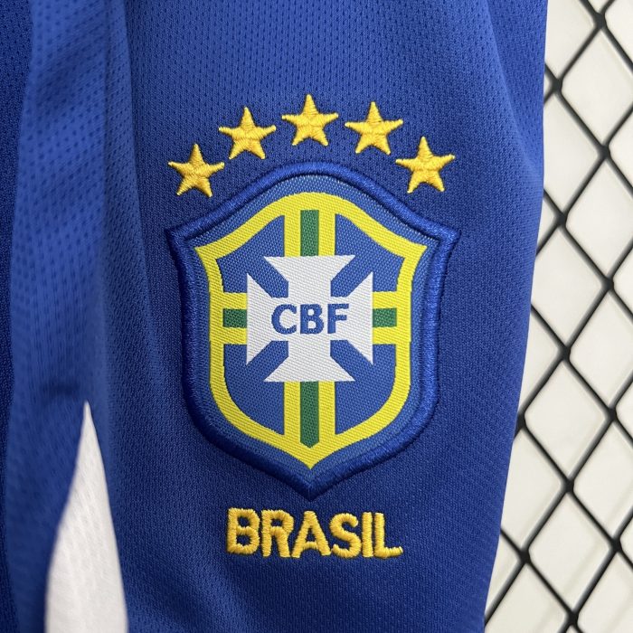 Brazil 2004 Home Kids Jersey - 图片 6