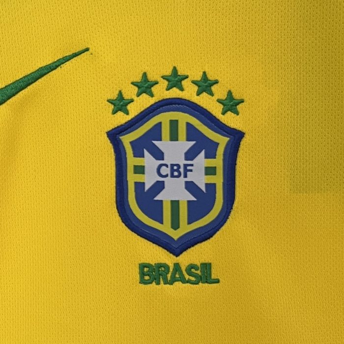 Brazil 2004 Home Kids Jersey - 图片 7