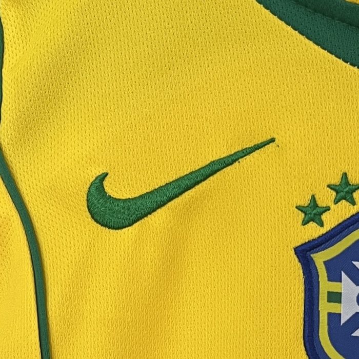 Brazil 2004 Home Kids Jersey - 图片 8