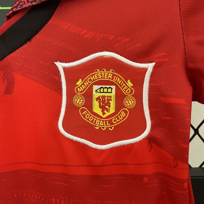 Kids Manchester United 1994-96 Home Kit - 图片 8