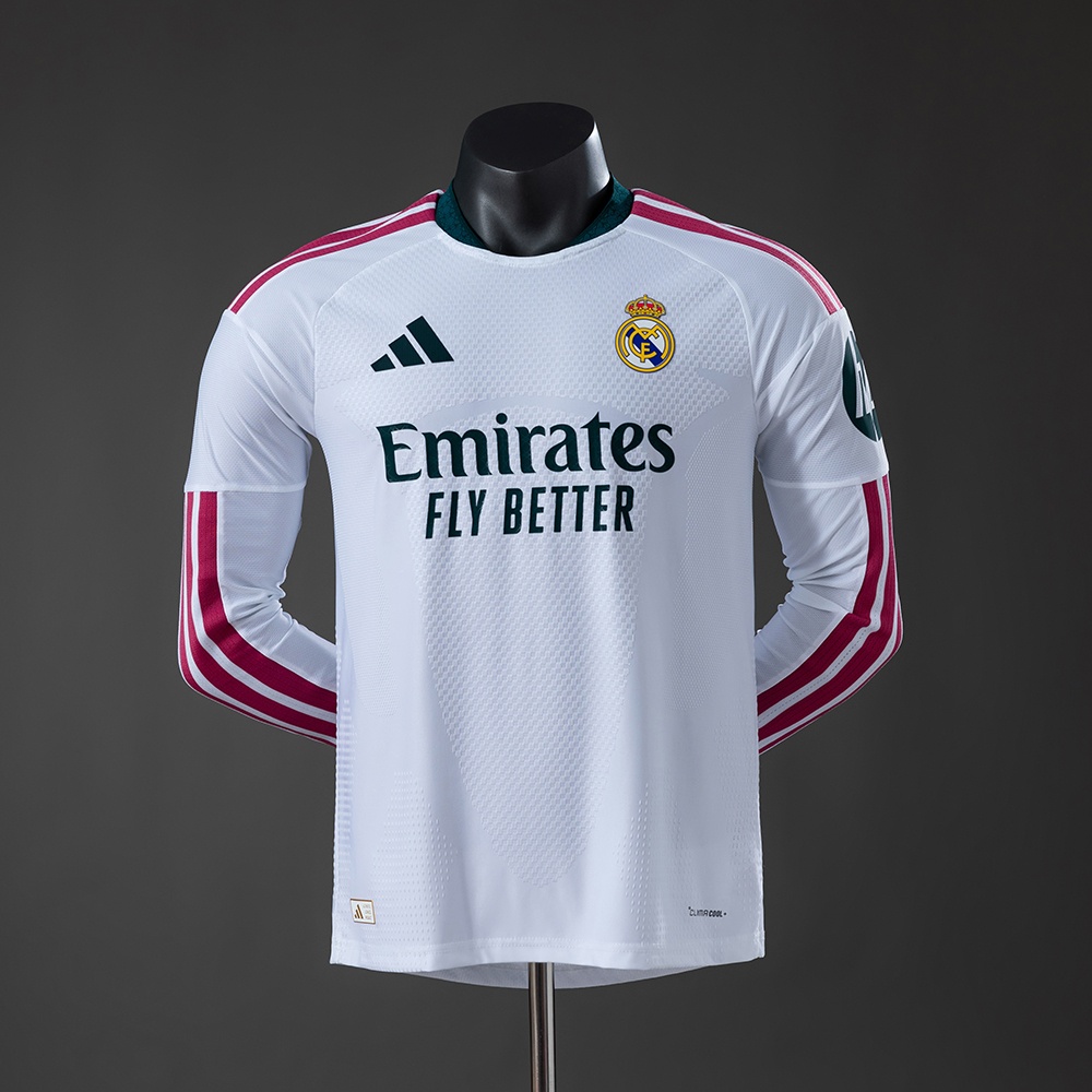 JER-11042_1 Real Madrid 26/27 Home Player Version Long Sleeved Jersey - 图片 1