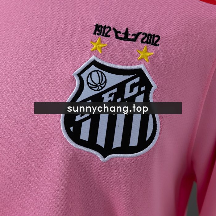 Santos 12/13 Retro Pink Long Sleeve Jersey - 图片 7
