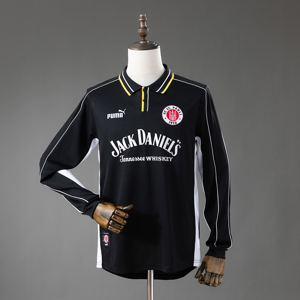 JER-11062_1 St. Pauli 99/00 Away Retro Long Sleeve Jersey - 图片 1