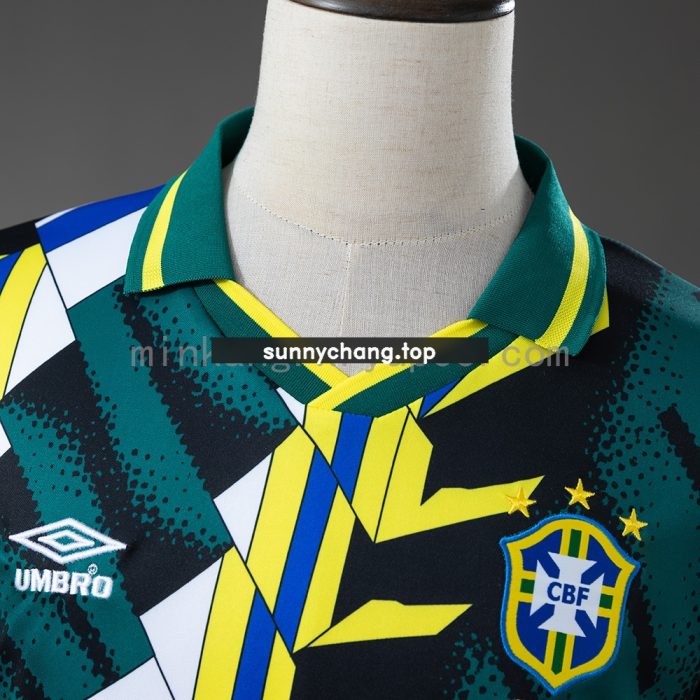 Brazil 96/97 Goalkeeper Retro Long Sleeve Jersey - 图片 6