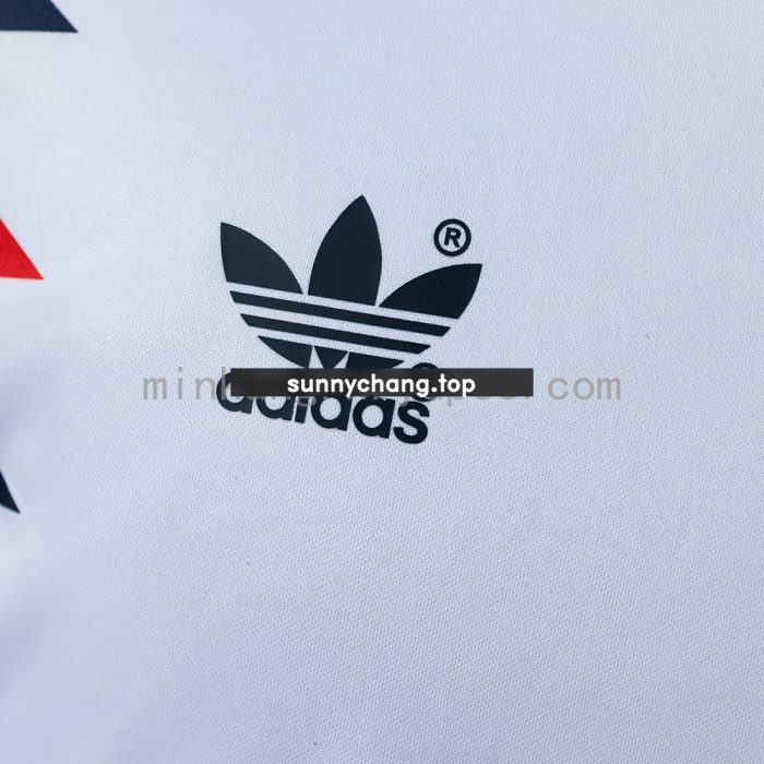 England 1990 Home Retro Long Sleeve Jersey - 图片 4