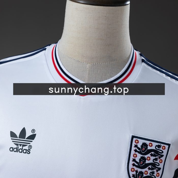 England 1990 Home Retro Long Sleeve Jersey - 图片 6