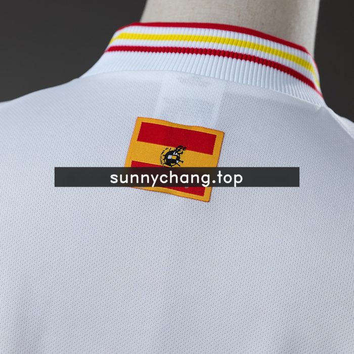 Spain 1996 Away Retro Long Sleeve Jersey - 图片 3