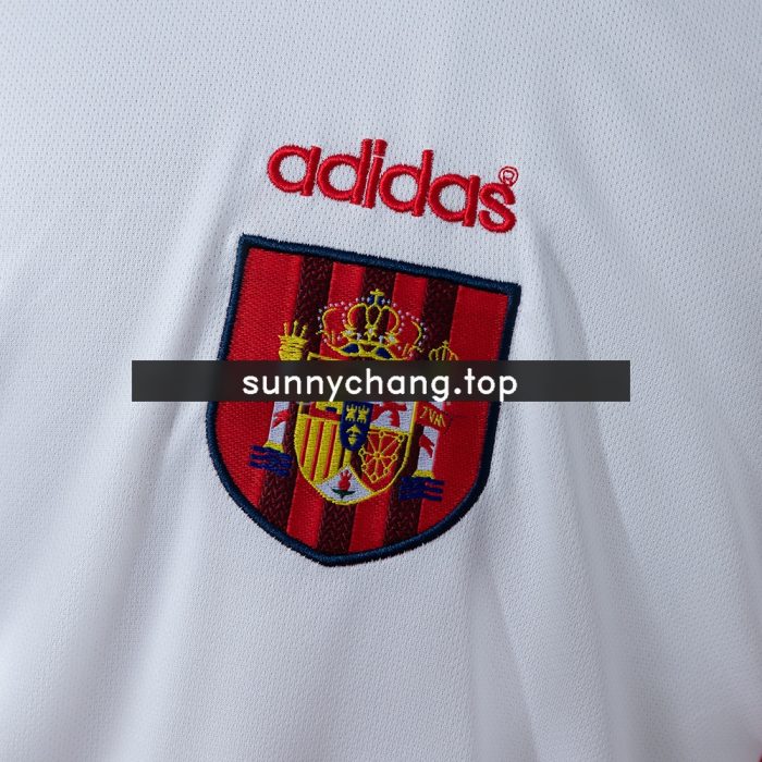 Spain 1996 Away Retro Long Sleeve Jersey - 图片 7