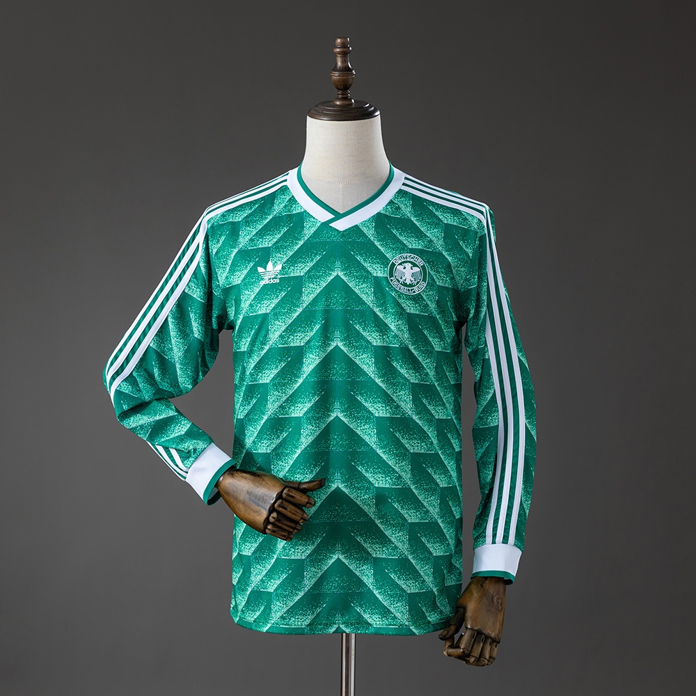 JER-11083_1 Germany 90/91 Away Retro Long Sleeve Jersey - 图片 1