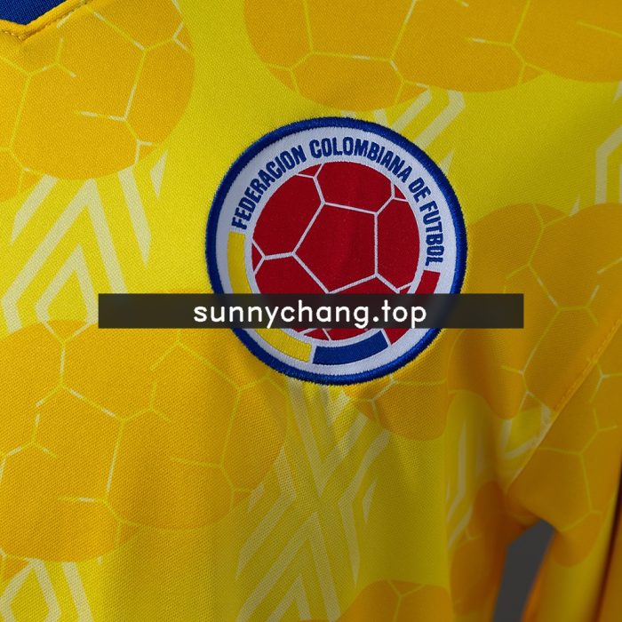 Colombia 1994 Home Retro Long Sleeve Jersey - 图片 5