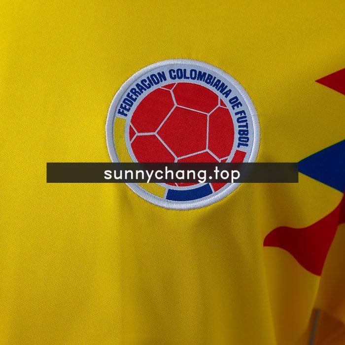 Colombia 1990 Originals Retro Home Long Sleeve Jersey - 图片 5