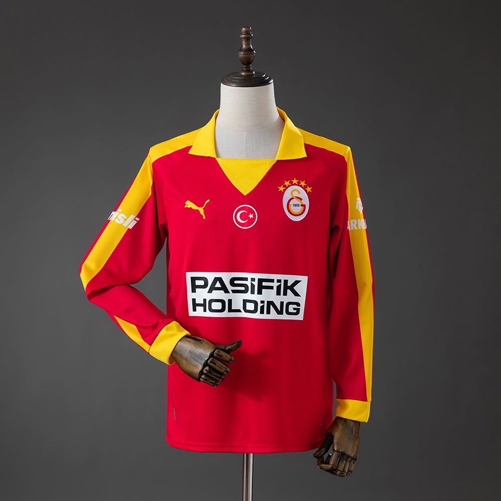 JER-11089_1 Galatasaray 25/26 Retro Edition Red Long-Sleeved Jersey - 图片 1