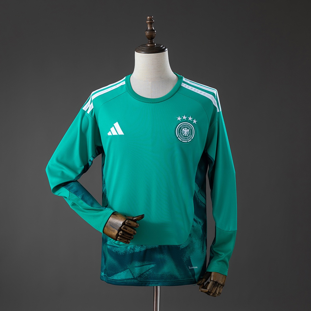 JER-11095_1 Germany 2026 GK Green Long-Sleeve Jersey - 图片 1
