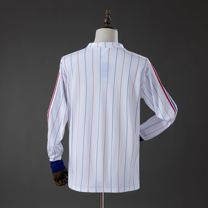 France 80/82 Away Long-Sleeved Retro Jersey - 图片 2