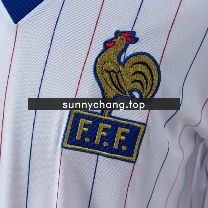 France 80/82 Away Long-Sleeved Retro Jersey - 图片 5
