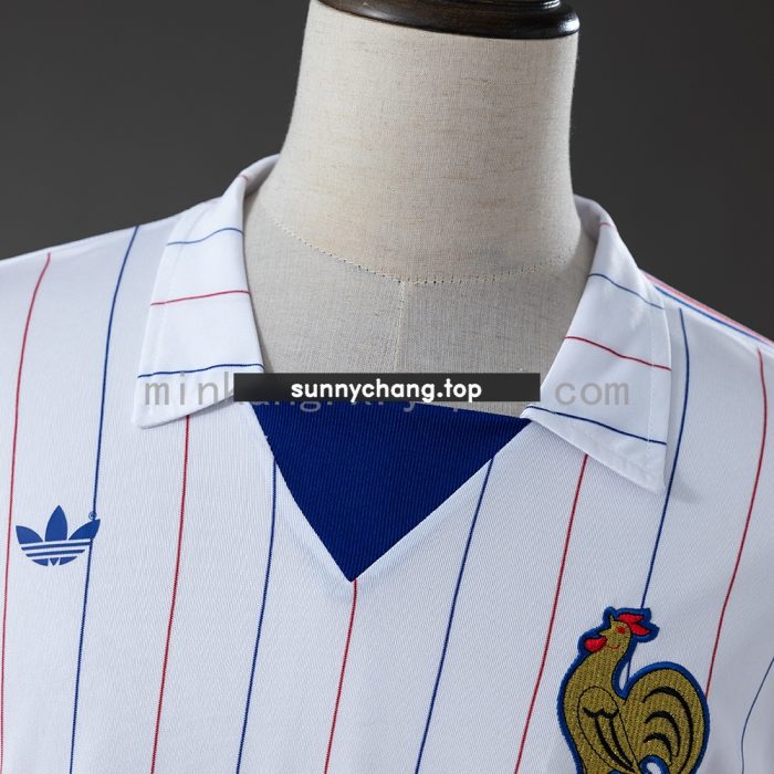 France 80/82 Away Long-Sleeved Retro Jersey - 图片 6