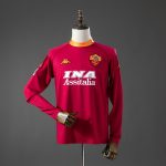 Roma 00/01 Home Long Sleeve Retro Jersey