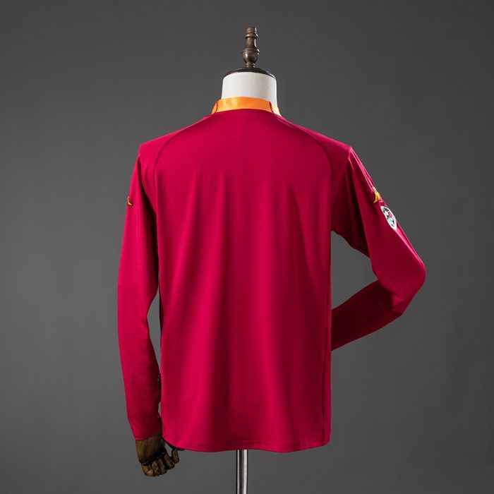 Roma 00/01 Home Long Sleeve Retro Jersey - 图片 2