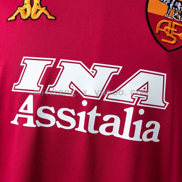 Roma 00/01 Home Long Sleeve Retro Jersey - 图片 6