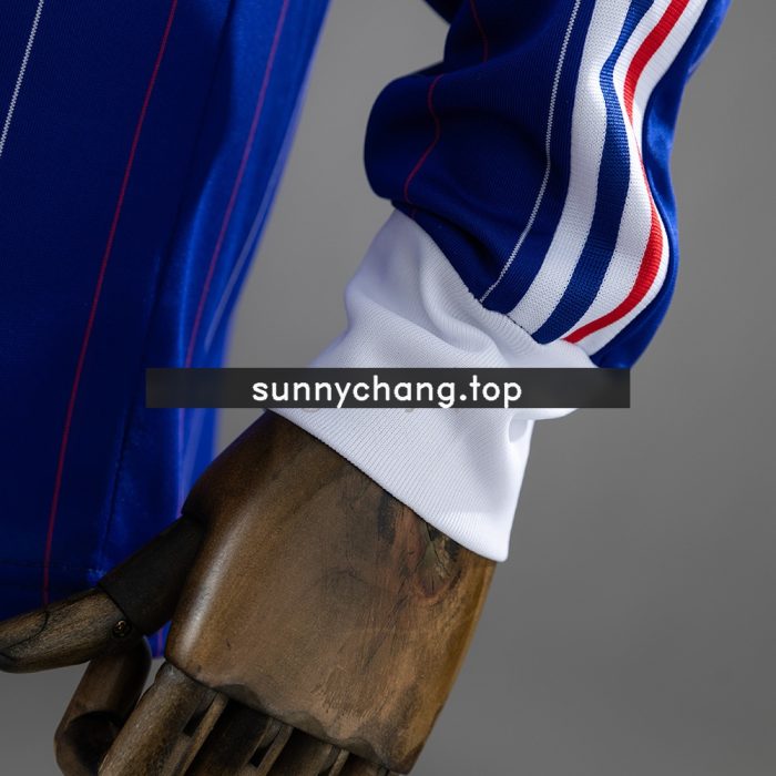 France 80/82 Home Long Sleeve Retro Jersey - 图片 3