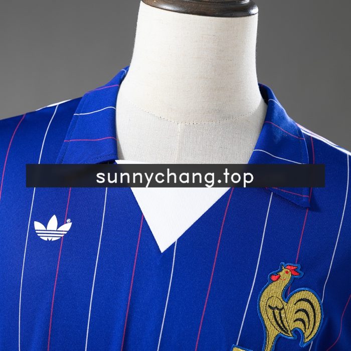 France 80/82 Home Long Sleeve Retro Jersey - 图片 6