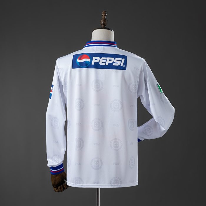 Cruz Azul 1998 Away Long-Sleeve Retro Jersey - 图片 2