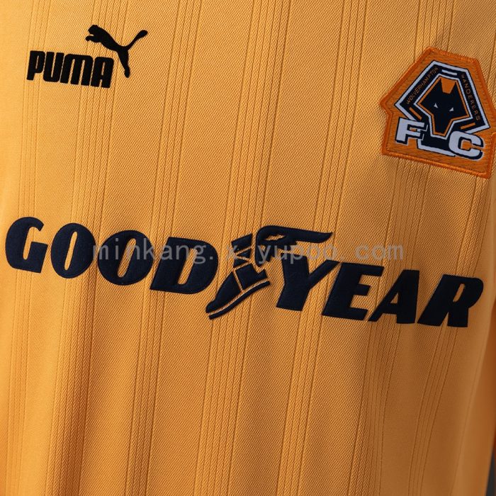 Wolves 98/99 Home Long-Sleeve Retro Jersey - 图片 7