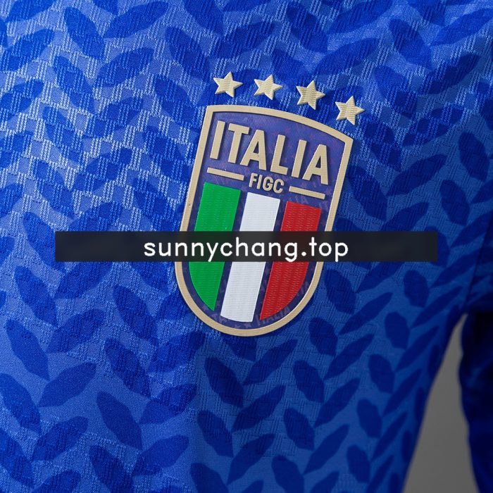 Italy 2026 Home Player Version Long-Sleeve Jersey - 图片 8