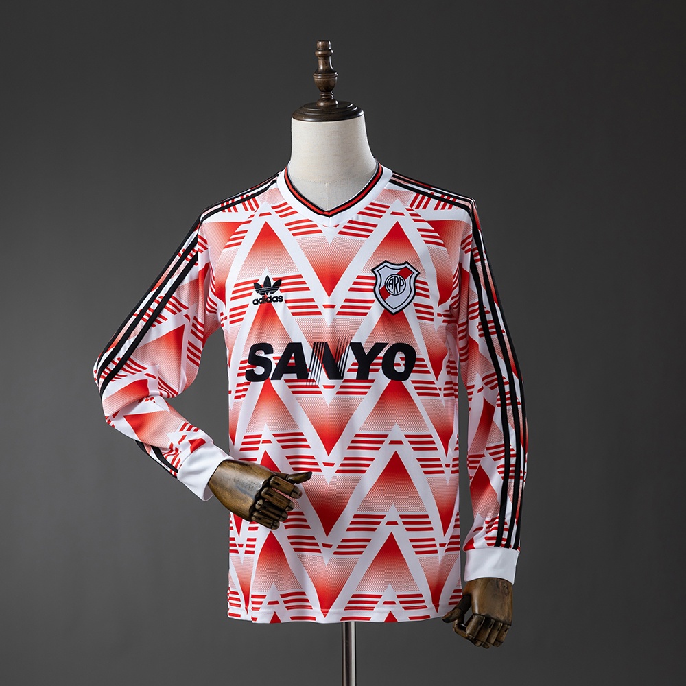 JER-11137_1 River Plate 92/93 Away Long-Sleeved Retro Jersey - 图片 1