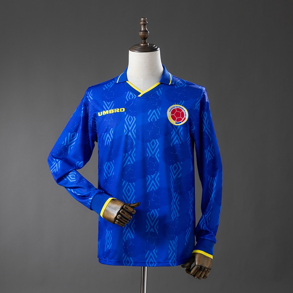 JER-11143_1 Colombia 1994 Away Long-sleeved Jersey - 图片 1