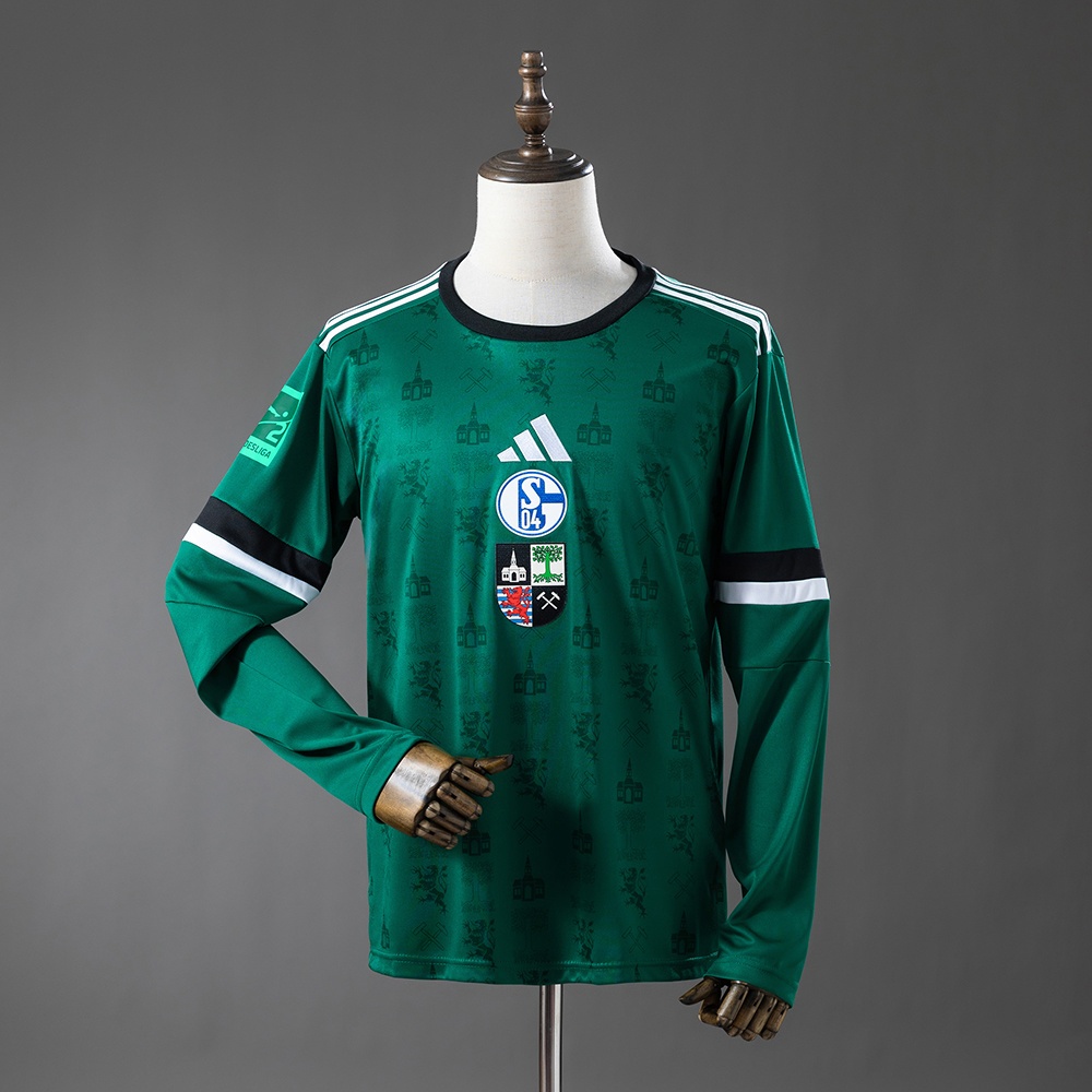 JER-11151_1 Schalke 04 25/26 Commemorative Edition - Green Long-Sleeve Jersey - 图片 1