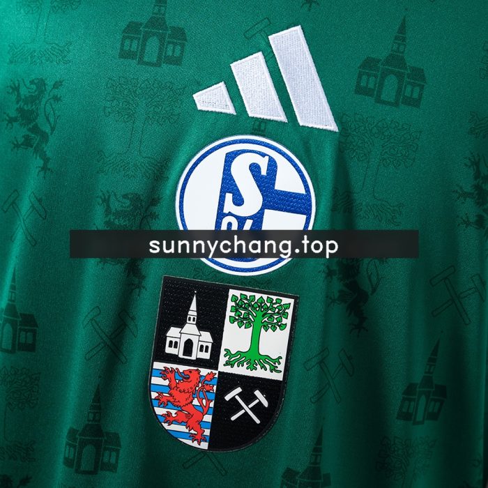 Schalke 04 25/26 Commemorative Edition - Green Long-Sleeve Jersey - 图片 6
