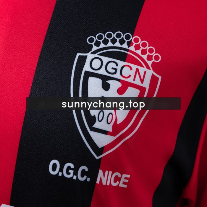 OGC Nice 77/78 Home Long-Sleeve Retro Jersey - 图片 5
