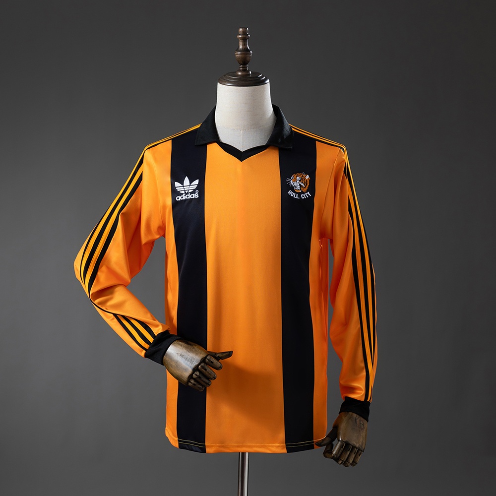 JER-11154_1 Hull City 81/82 Home Long-Sleeve Retro Jersey - 图片 1