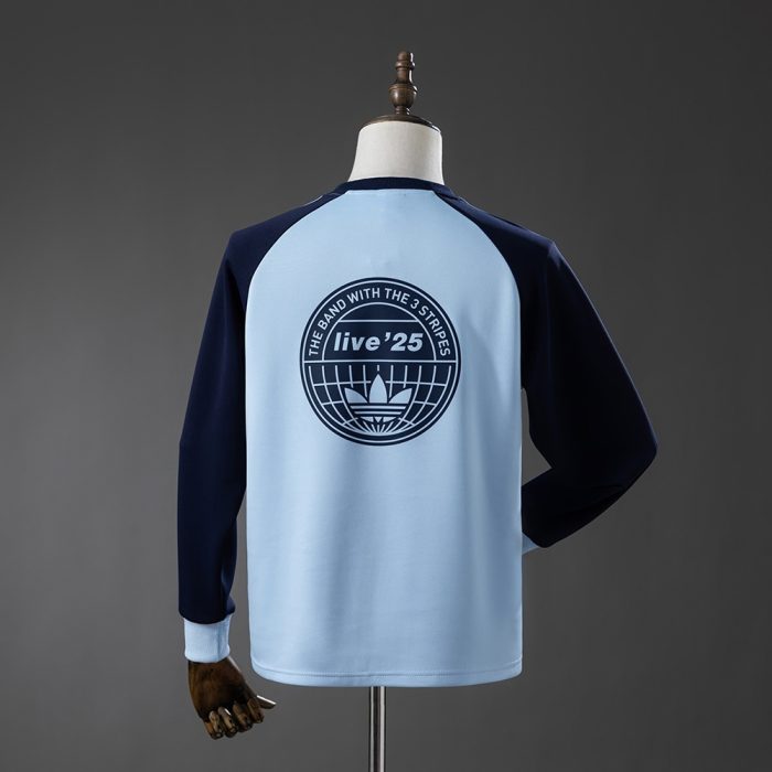 Oasis Tour Three-Striped Long-Sleeve T-Shirt - Sky Blue - 图片 2
