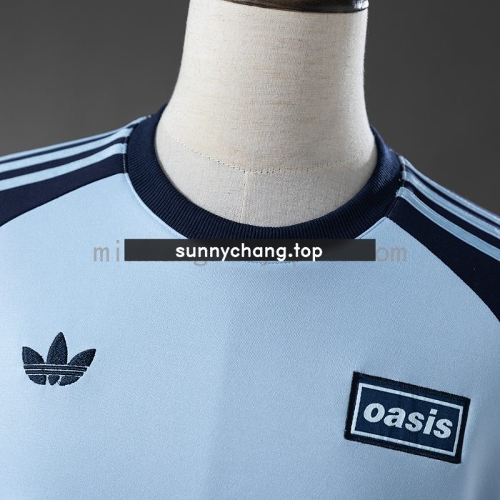 Oasis Tour Three-Striped Long-Sleeve T-Shirt - Sky Blue - 图片 6