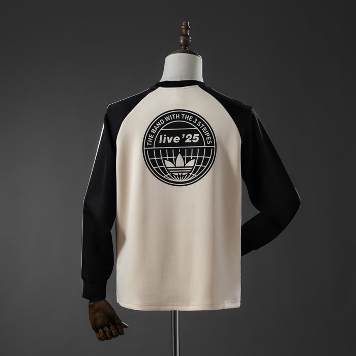 Oasis Tour Three-Striped Long-Sleeve T-Shirt - Beige - 图片 2