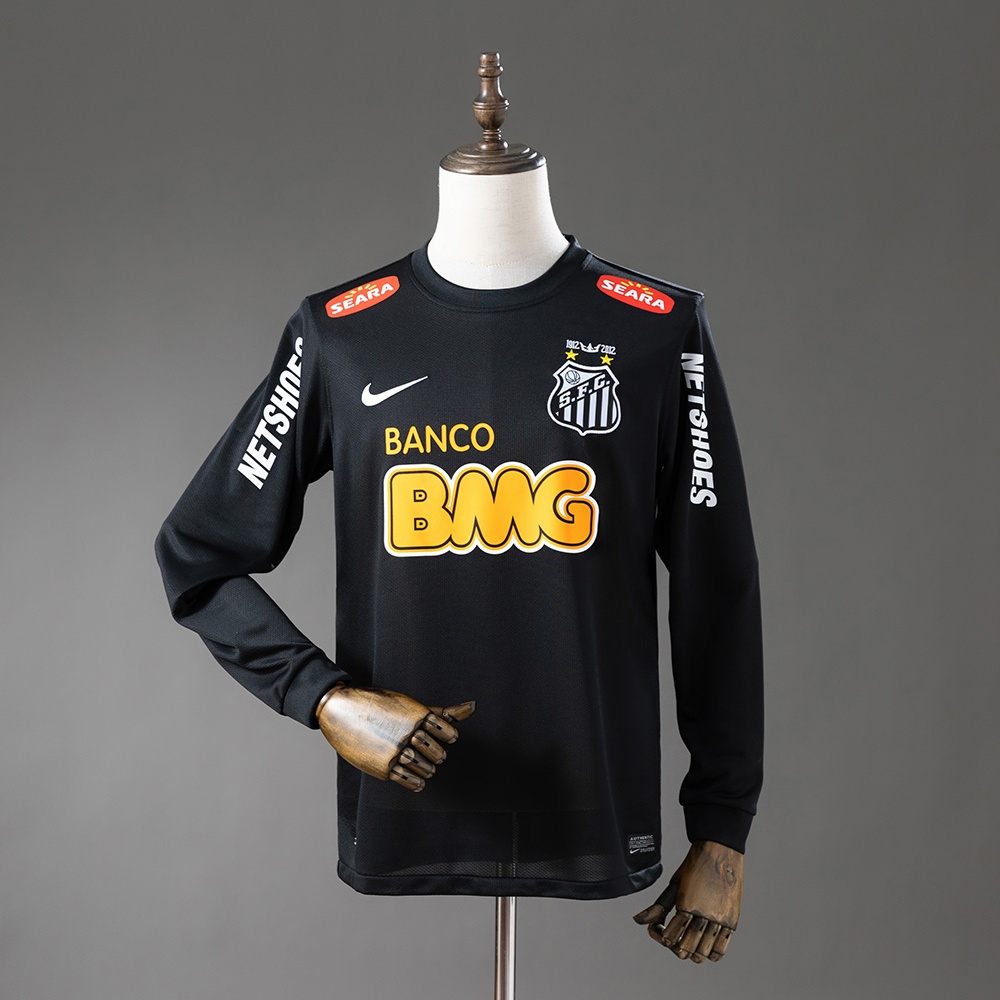 JER-11164_1 Santos 12/13 Away Long-Sleeve Retro Jersey - 图片 1