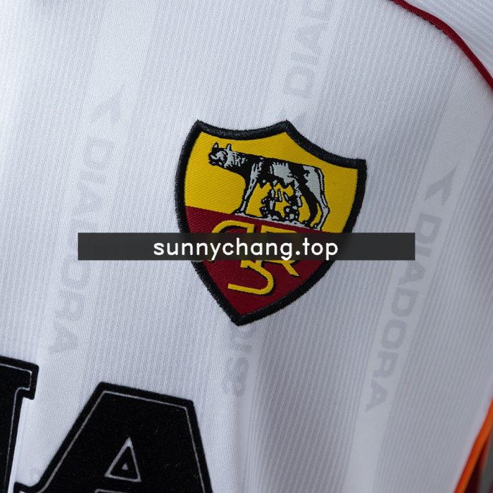 Roma 99/00 Away Long-Sleeve Retro Jersey - 图片 6