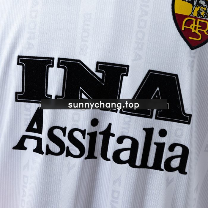 Roma 99/00 Away Long-Sleeve Retro Jersey - 图片 7