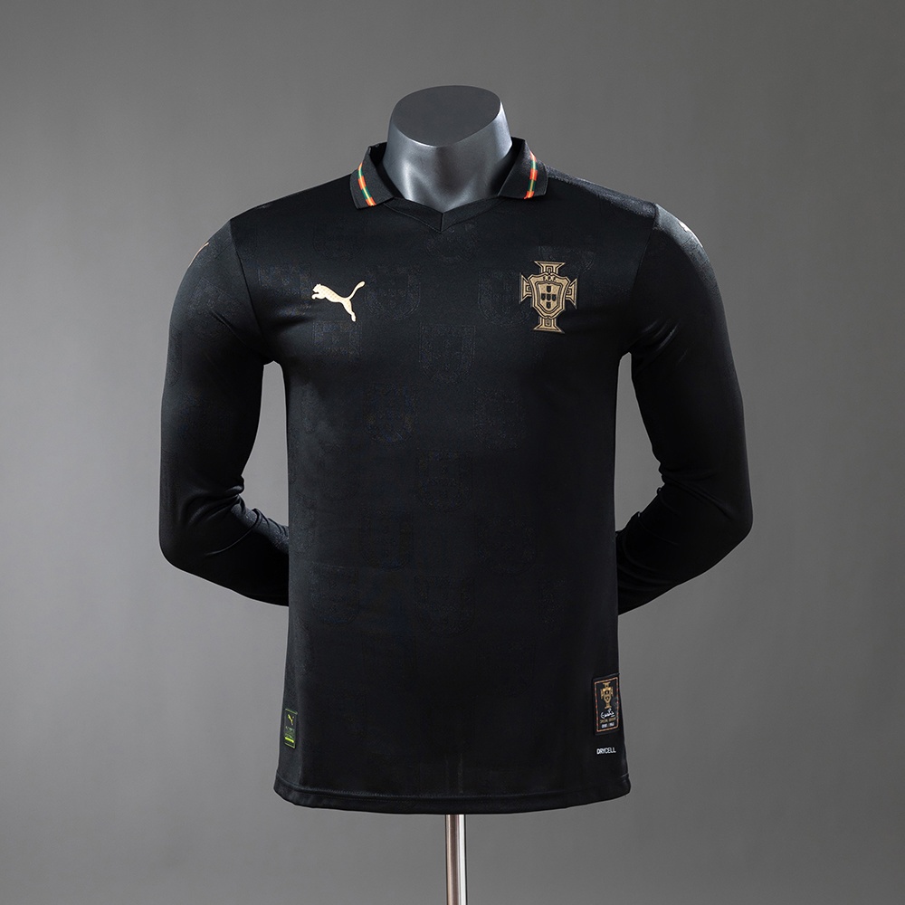 JER-11177_1 Portugal 2026 Special Edition Black Panther Long-Sleeve Player Version Jersey - 图片 1