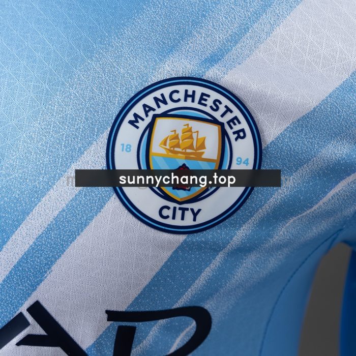 Manchester City 25/26 Home Long-Sleeve Player Version Jersey - 图片 8