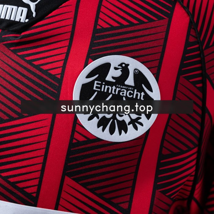 Frankfurt 95/96 Home Long-Sleeve Retro Jersey - 图片 4