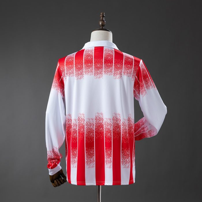 AS Cannes 91/92 Home Long-Sleeve Retro Jersey - 图片 2