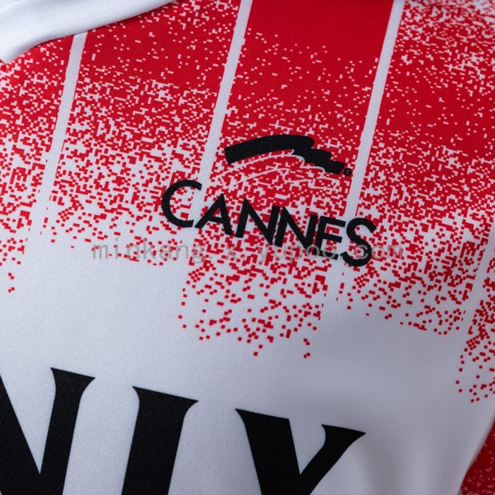 AS Cannes 91/92 Home Long-Sleeve Retro Jersey - 图片 5