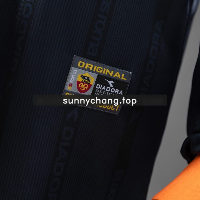 Roma 99/00 Third Away Long-Sleeved Retro Jersey - 图片 3