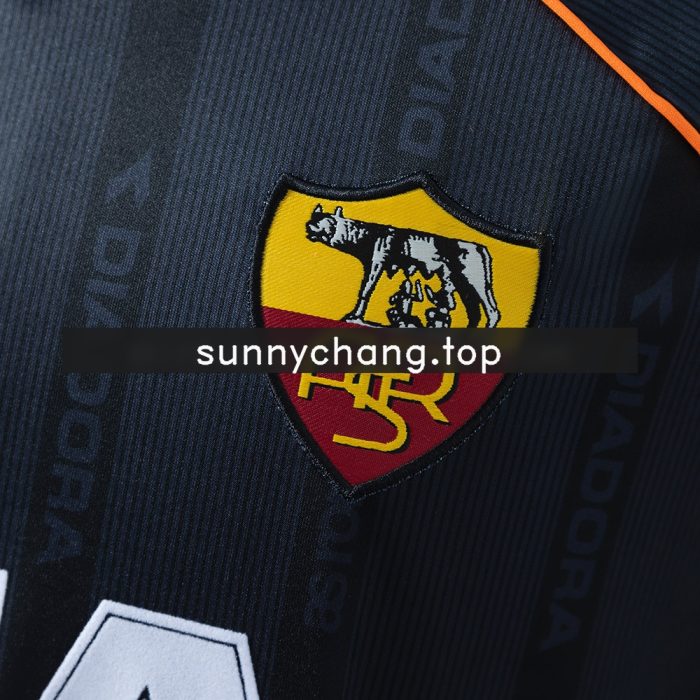 Roma 99/00 Third Away Long-Sleeved Retro Jersey - 图片 6