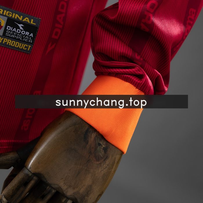 Roma 99/00 Home Long-Sleeve Retro Jersey - 图片 3